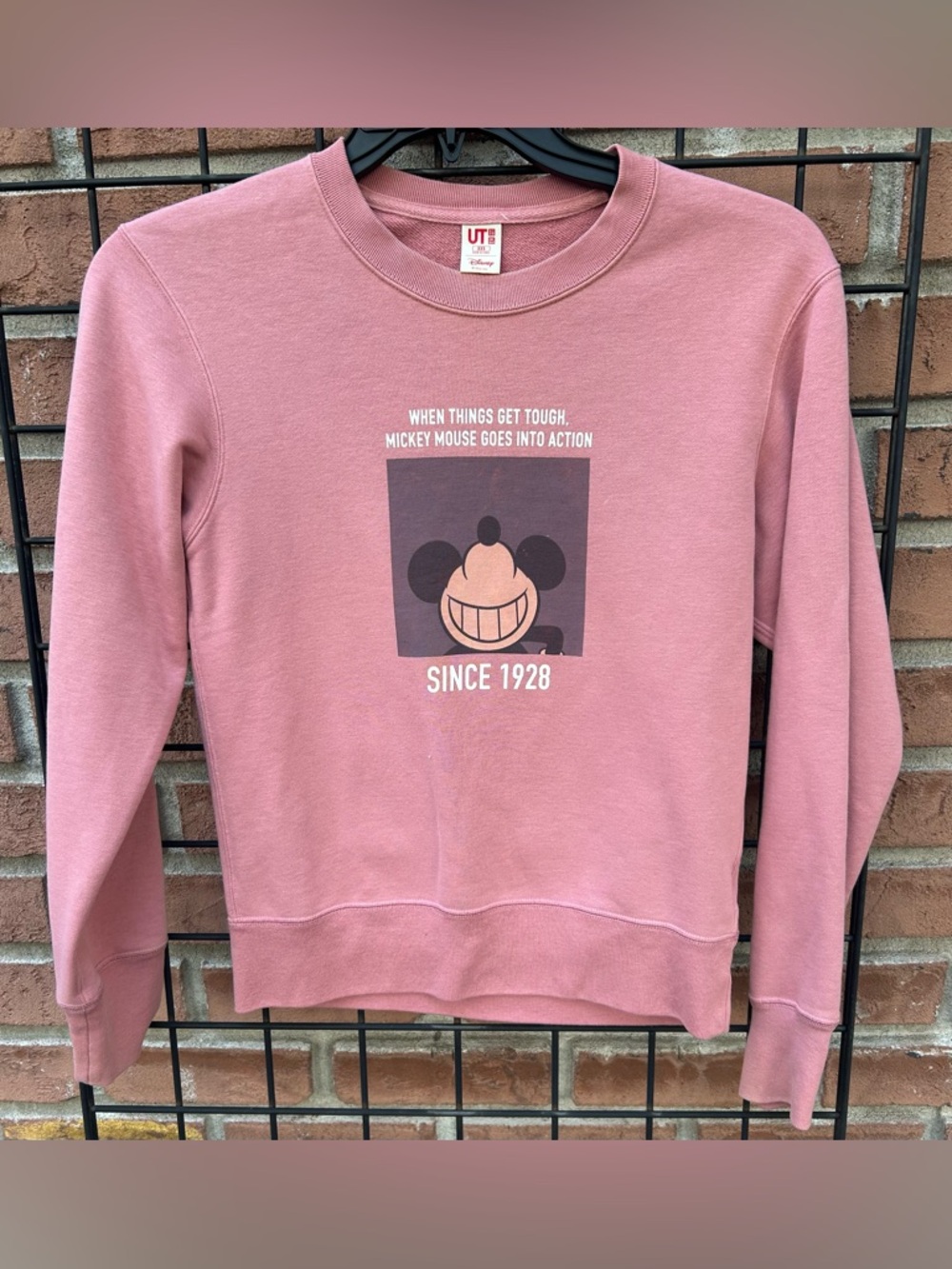 Disney Dusty Rose Graphic Crewneck Sweatshirt